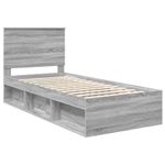 Casa si Gradina - Mobilier - Paturi si accesorii - Paturi - Cadru de pat Gri Sonoma 90 x 200 cm Lemn de pin masiv - Infinity.ro