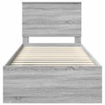 Casa si Gradina - Mobilier - Paturi si accesorii - Paturi - Cadru de pat Gri Sonoma 90 x 200 cm Lemn de pin masiv - Infinity.ro
