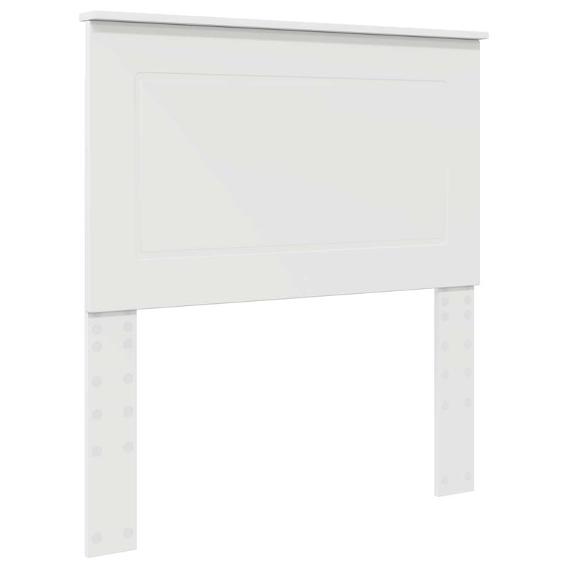 Casa si Gradina - Mobilier - Paturi si accesorii - Paturi - Cadru de pat cu headboard Alb 100 x 200 cm Lemn de pin masiv - Infinity.ro