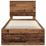Casa si Gradina - Mobilier - Paturi si accesorii - Paturi - Cadru de pat Lemn vechi 75 x 190 cm Lemn de pin masiv - Infinity.ro