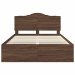 Casa si Gradina - Mobilier - Paturi si accesorii - Paturi - Cadru de pat Stejar inchis 140 x 200 cm Lemn de pin masiv - Infinity.ro