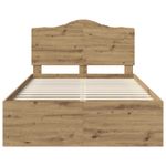 Casa si Gradina - Mobilier - Paturi si accesorii - Paturi - Cadru de pat Stejar artizanal 135 x 190 cm Lemn de pin masiv - Infinity.ro