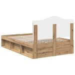 Casa si Gradina - Mobilier - Paturi si accesorii - Paturi - Cadru de pat Stejar artizanal 135 x 190 cm Lemn de pin masiv - Infinity.ro