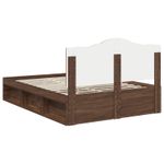 Casa si Gradina - Mobilier - Paturi si accesorii - Paturi - Cadru de pat Stejar inchis 140 x 200 cm Lemn de pin masiv - Infinity.ro