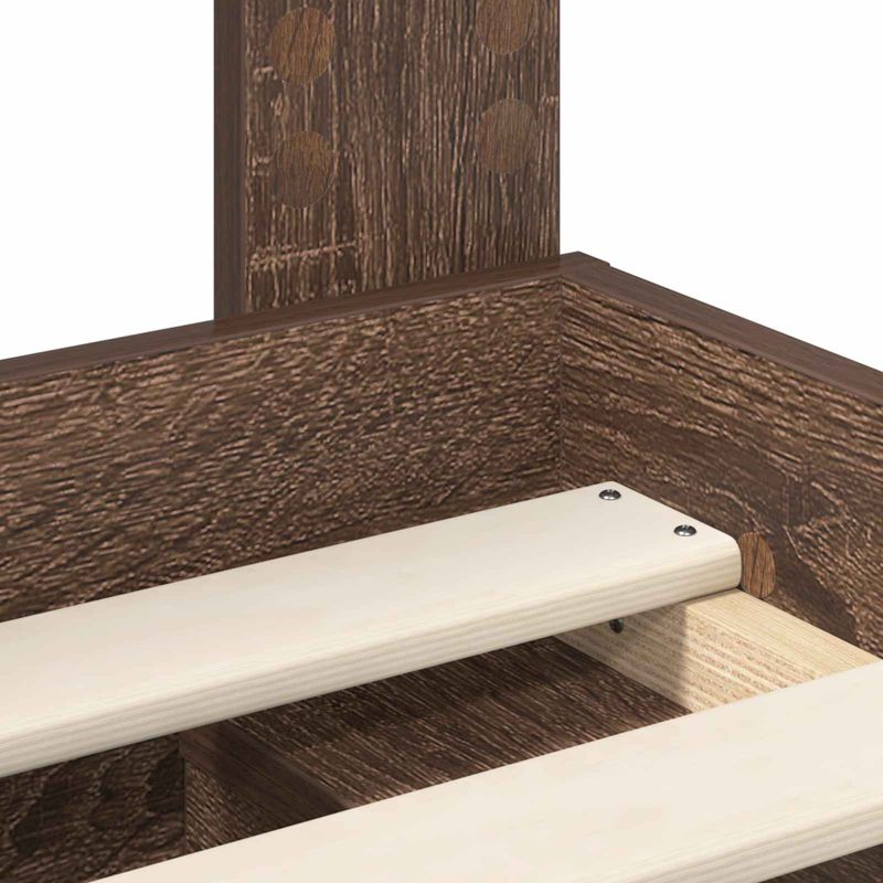 Casa si Gradina - Mobilier - Paturi si accesorii - Paturi - Cadru de pat Stejar inchis 140 x 200 cm Lemn de pin masiv - Infinity.ro