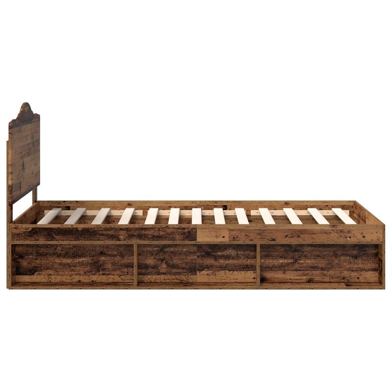 Casa si Gradina - Mobilier - Paturi si accesorii - Paturi - Cadru de pat Lemn vechi 100 x 200 cm Lemn de pin masiv - Infinity.ro