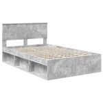 Casa si Gradina - Mobilier - Paturi si accesorii - Paturi - Cadru de pat Gri Concret 135 x 190 cm Lemn compozit - Infinity.ro