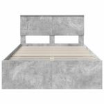 Casa si Gradina - Mobilier - Paturi si accesorii - Paturi - Cadru de pat Gri Concret 135 x 190 cm Lemn compozit - Infinity.ro