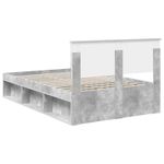 Casa si Gradina - Mobilier - Paturi si accesorii - Paturi - Cadru de pat Gri Concret 135 x 190 cm Lemn compozit - Infinity.ro