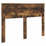 Casa si Gradina - Mobilier - Paturi si accesorii - Paturi - Cadru de pat Stejar fumuriu 140 x 200 cm Lemn de pin masiv - Infinity.ro