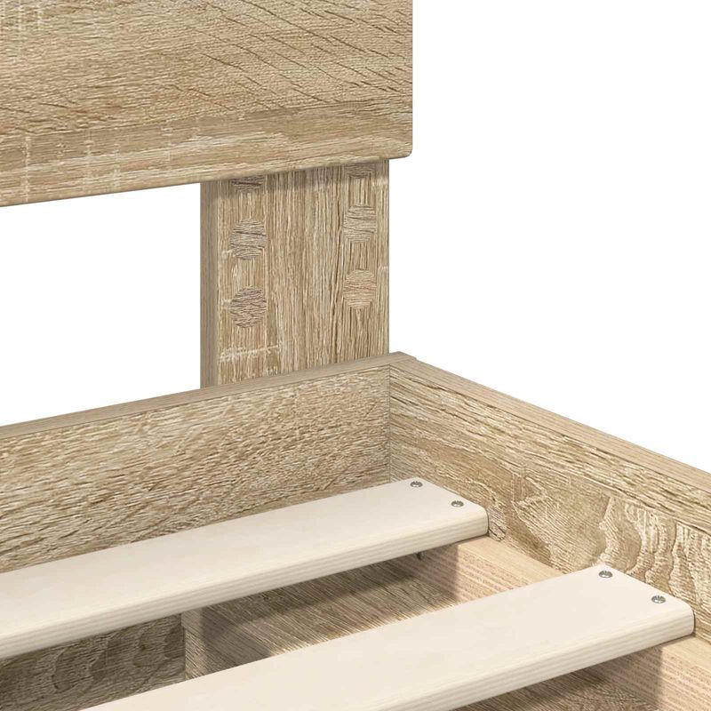 Casa si Gradina - Mobilier - Paturi si accesorii - Paturi - Cadru de pat cu headboard Sonoma 120 x 200 cm Lemn compozit - Infinity.ro