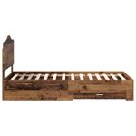 Casa si Gradina - Mobilier - Paturi si accesorii - Paturi - Cadru de pat cu headboard Lemn vechi 100 x 200 cm Lemn compozit - Infinity.ro