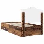 Casa si Gradina - Mobilier - Paturi si accesorii - Paturi - Cadru de pat cu headboard Lemn vechi 100 x 200 cm Lemn compozit - Infinity.ro