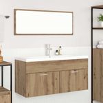 Casa si Gradina - Mobilier - Mobilier baie - Comode baie - Dulap de Baie Stejar Artizanal 100 x 38,5 x 46 cm Lemn compozit - Infinity.ro