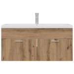 Casa si Gradina - Mobilier - Mobilier baie - Comode baie - Dulap de Baie Stejar Artizanal 100 x 38,5 x 46 cm Lemn compozit - Infinity.ro