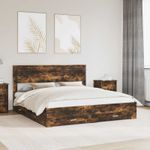 Casa si Gradina - Mobilier - Paturi si accesorii - Paturi - Cadru de pat cu sertar cu headboard cu depozitare Lemn compozit - Infinity.ro