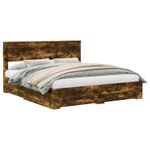 Casa si Gradina - Mobilier - Paturi si accesorii - Paturi - Cadru de pat cu sertar cu headboard cu depozitare Lemn compozit - Infinity.ro