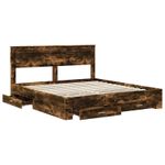Casa si Gradina - Mobilier - Paturi si accesorii - Paturi - Cadru de pat cu sertar cu headboard cu depozitare Lemn compozit - Infinity.ro