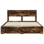 Casa si Gradina - Mobilier - Paturi si accesorii - Paturi - Cadru de pat cu sertar cu headboard cu depozitare Lemn compozit - Infinity.ro