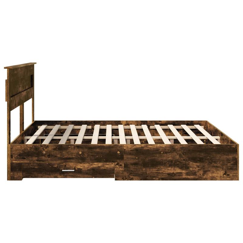 Casa si Gradina - Mobilier - Paturi si accesorii - Paturi - Cadru de pat cu sertar cu headboard cu depozitare Lemn compozit - Infinity.ro