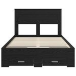 Casa si Gradina - Mobilier - Paturi si accesorii - Paturi - Cadru de pat cu sertar cu headboard cu depozitare Lemn compozit - Infinity.ro