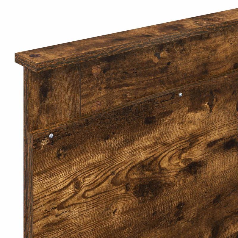 Casa si Gradina - Mobilier - Paturi si accesorii - Paturi - Cadru de pat Stejar fumuriu 90 x 200 cm Lemn de pin masiv - Infinity.ro