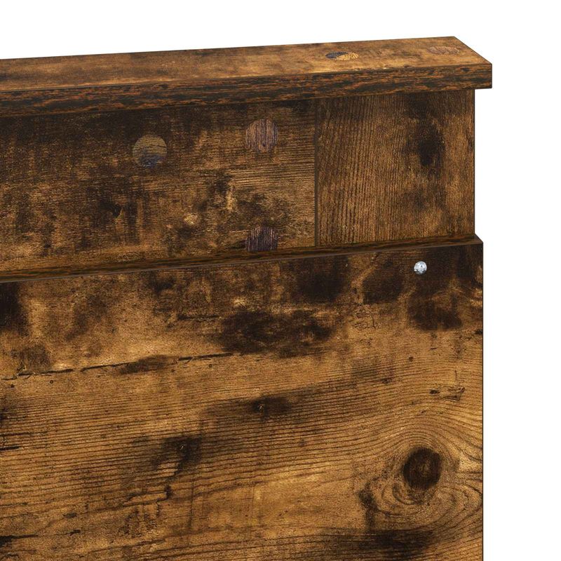 Casa si Gradina - Mobilier - Paturi si accesorii - Paturi - Pat cu storage Stejar fumuriu 160 x 200 cm Lemn compozit - Infinity.ro