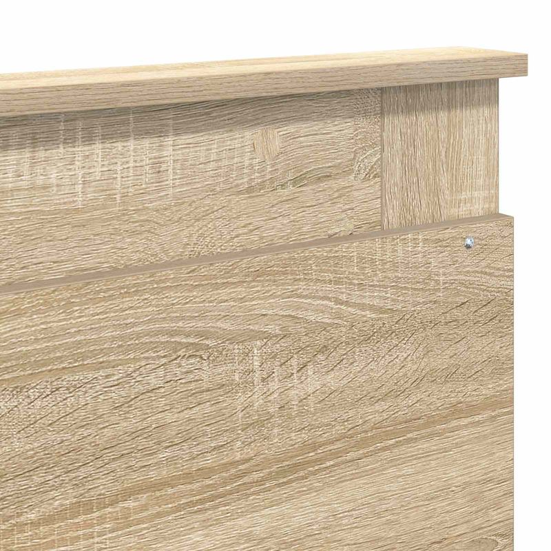 Casa si Gradina - Mobilier - Paturi si accesorii - Paturi - Cadru de pat cu headboard Sonoma 200 x 200 cm Lemn de pin masiv - Infinity.ro