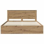 Casa si Gradina - Mobilier - Paturi si accesorii - Paturi - Cadru de pat Stejar artizanal 180 x 200 cm Lemn de pin masiv - Infinity.ro