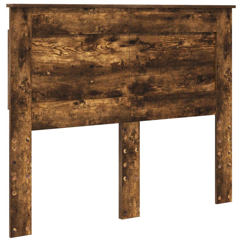Casa si Gradina - Mobilier - Paturi si accesorii - Paturi - Cadru de pat Stejar fumuriu 135 x 190 cm Lemn de pin masiv - Infinity.ro