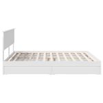 Casa si Gradina - Mobilier - Paturi si accesorii - Paturi - Pat cu storage cu headboard Alb 180 x 200 cm Lemn compozit - Infinity.ro