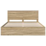 Casa si Gradina - Mobilier - Paturi si accesorii - Paturi - Cadru de pat cu headboard Sonoma 180 x 200 cm Lemn de pin masiv - Infinity.ro