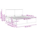 Casa si Gradina - Mobilier - Paturi si accesorii - Paturi - Cadru de pat cu headboard Sonoma 180 x 200 cm Lemn de pin masiv - Infinity.ro