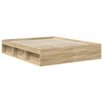 Casa si Gradina - Mobilier - Paturi si accesorii - Paturi - Cadru de pat cu headboard Sonoma 160 x 200 cm Lemn de pin masiv - Infinity.ro