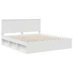 Casa si Gradina - Mobilier - Paturi si accesorii - Paturi - Cadru de pat cu headboard Alb 180 x 200 cm Lemn de pin masiv - Infinity.ro