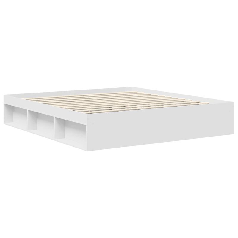 Casa si Gradina - Mobilier - Paturi si accesorii - Paturi - Cadru de pat cu headboard Alb 180 x 200 cm Lemn de pin masiv - Infinity.ro