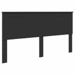 Casa si Gradina - Mobilier - Paturi si accesorii - Paturi - Cadru de pat cu headboard Negru 180 x 200 cm Lemn de pin masiv - Infinity.ro