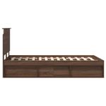 Casa si Gradina - Mobilier - Paturi si accesorii - Paturi - Cadru de pat Stejar inchis 120 x 200 cm Lemn de pin masiv - Infinity.ro