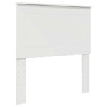 Casa si Gradina - Mobilier - Paturi si accesorii - Paturi - Cadru de pat cu headboard Alb 75 x 190 cm Lemn de pin masiv - Infinity.ro
