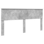 Casa si Gradina - Mobilier - Paturi si accesorii - Paturi - Cadru de pat cu headboard Beton 180 x 200 cm Lemn de pin masiv - Infinity.ro