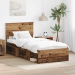 Casa si Gradina - Mobilier - Paturi si accesorii - Paturi - Cadru de pat Lemn vechi 90 x 190 cm Lemn de pin masiv - Infinity.ro