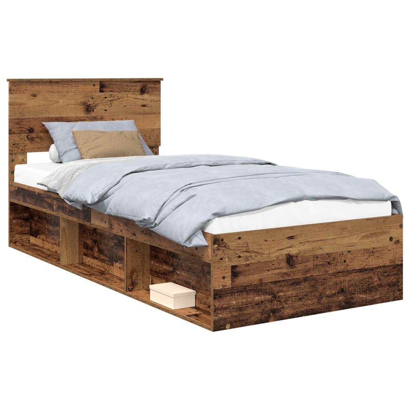 Casa si Gradina - Mobilier - Paturi si accesorii - Paturi - Cadru de pat Lemn vechi 90 x 190 cm Lemn de pin masiv - Infinity.ro
