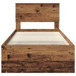 Casa si Gradina - Mobilier - Paturi si accesorii - Paturi - Cadru de pat Lemn vechi 90 x 190 cm Lemn de pin masiv - Infinity.ro