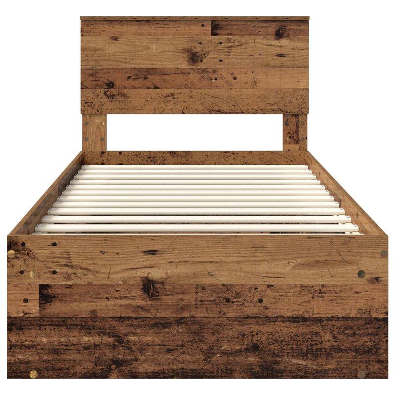 Casa si Gradina - Mobilier - Paturi si accesorii - Paturi - Cadru de pat Lemn vechi 90 x 190 cm Lemn de pin masiv - Infinity.ro