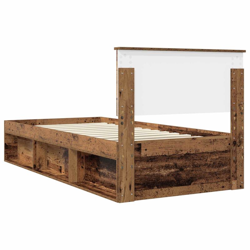 Casa si Gradina - Mobilier - Paturi si accesorii - Paturi - Cadru de pat Lemn vechi 90 x 190 cm Lemn de pin masiv - Infinity.ro