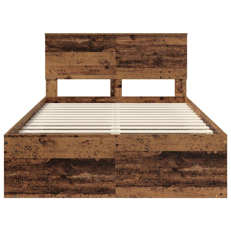 Casa si Gradina - Mobilier - Paturi si accesorii - Paturi - Cadru de pat Lemn vechi 120 x 190 cm Lemn de pin masiv - Infinity.ro