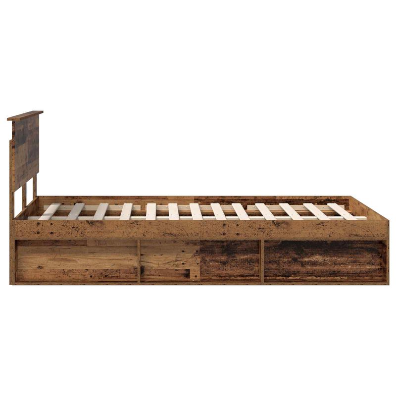 Casa si Gradina - Mobilier - Paturi si accesorii - Paturi - Cadru de pat Lemn vechi 120 x 190 cm Lemn de pin masiv - Infinity.ro