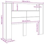 Casa si Gradina - Mobilier - Paturi si accesorii - Accesorii paturi - Tablie de pat cu LED, albastru, 163x16x118/128 cm, textil - Infinity.ro