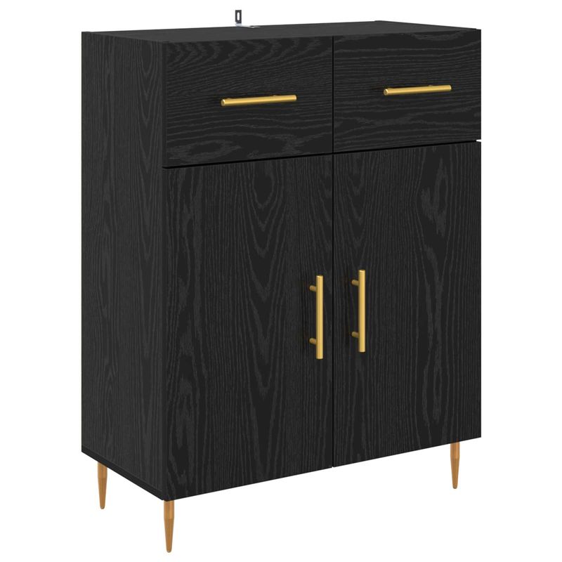 Casa si Gradina - Mobilier - Comode si corpuri - Corpuri bucatarie - Bufet cu sertar Stejar Negru 69,5 x 34 x 180 cm Lemn compozit - Infinity.ro