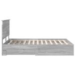 Casa si Gradina - Mobilier - Paturi si accesorii - Paturi - Cadru de pat cu headboard Gri Sonoma 160 x 200 cm Lemn compozit - Infinity.ro